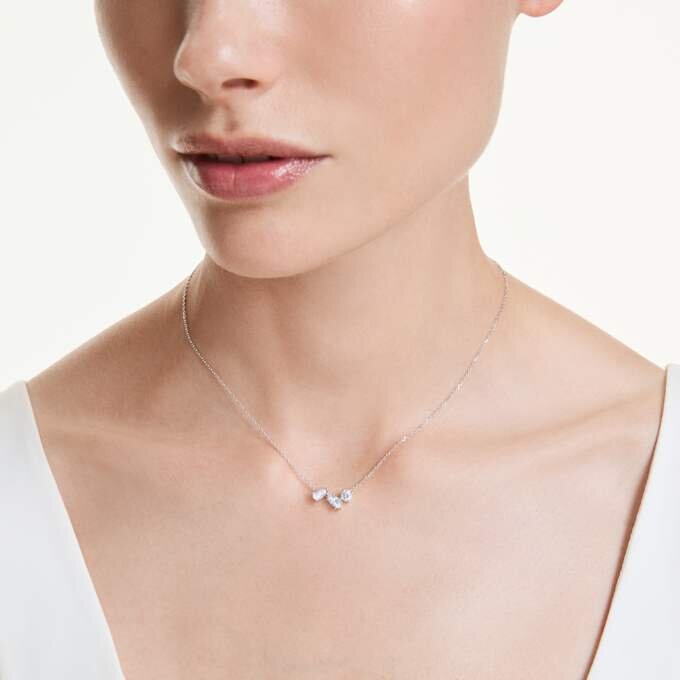 Colgante «Galaxy» con diamantes cultivados en laboratorio, 0,82 quilates en total, formas variadas, plata de ley Colgante «Galaxy» con diamantes cultivados en laboratorio, 0,82 quilates en total, formas variadas, plata de ley