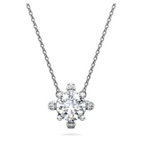Colgante «Galaxy» con diamantes cultivados en laboratorio, 1,05 quilates en total, forma redonda, oro blanco de 14 quilates