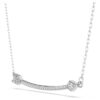 Colgante Idyllia con cortes mixtos, forma de flecha, blanco, chapado en rodio Colgante Idyllia con cortes mixtos, forma de flecha, blanco, chapado en rodio
