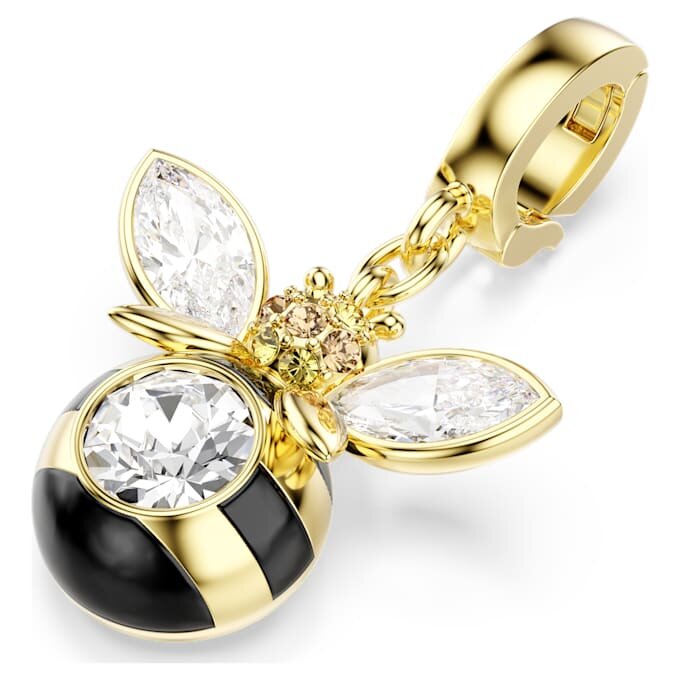Colgante Idyllia con cortes variados, abeja, multicolor, chapado en tono dorado Colgante Idyllia con cortes variados, abeja, multicolor, chapado en tono dorado