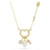 Colgante Idyllia con cortes variados, corazón, llave, rosa, chapado en tono dorado Colgante Idyllia con cortes variados, corazón, llave, rosa, chapado en tono dorado