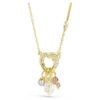 Colgante Idyllia con cortes variados, corazón, llave, rosa, chapado en tono dorado Colgante Idyllia con cortes variados, corazón, llave, rosa, chapado en tono dorado