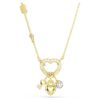 Colgante Idyllia con cortes variados, corazón, llave, rosa, chapado en tono dorado Colgante Idyllia con cortes variados, corazón, llave, rosa, chapado en tono dorado