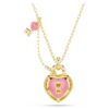 Colgante Idyllia con cortes variados, corazón, llave, rosa, chapado en tono dorado Colgante Idyllia con cortes variados, corazón, llave, rosa, chapado en tono dorado