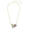 Colgante Idyllia con cortes variados, flor, multicolor, chapado en tono dorado Colgante Idyllia con cortes variados, flor, multicolor, chapado en tono dorado