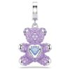 Colgante Idyllia con cortes variados, osito, morado, chapado en rodio Colgante Idyllia con cortes variados, osito, morado, chapado en rodio