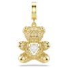 Colgante Idyllia con cortes variados, osito, tono dorado, chapado en tono dorado Colgante Idyllia con cortes variados, osito, tono dorado, chapado en tono dorado
