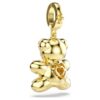 Colgante Idyllia con cortes variados, osito, tono dorado, chapado en tono dorado Colgante Idyllia con cortes variados, osito, tono dorado, chapado en tono dorado