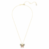 Colgante Idyllia con cortes variados, pavé, mariposa, multicolor, chapado en tono dorado Colgante Idyllia con cortes variados, pavé, mariposa, multicolor, chapado en tono dorado