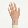 Colgante Idyllia con cortes variados, recubrimiento color perla, corazón, blanco, chapado en rodio Colgante Idyllia con cortes variados, recubrimiento color perla, corazón, blanco, chapado en rodio