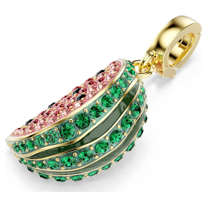 Colgante Idyllia con cortes variados, sandía, multicolor, chapado en tono dorado Colgante Idyllia con cortes variados, sandía, multicolor, chapado en tono dorado