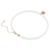 Colgante Idyllia con perla de cristal, cortes variados, flor, multicolor, chapado en tono oro rosa Colgante Idyllia con perla de cristal, cortes variados, flor, multicolor, chapado en tono oro rosa