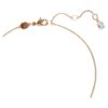 Colgante Idyllia con perla de cristal, forma de corazón, blanco, chapado en tono oro rosa Colgante Idyllia con perla de cristal, forma de corazón, blanco, chapado en tono oro rosa