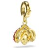 Colgante Idyllia de cortes variados, mariquita, rojo, chapado en tono dorado Colgante Idyllia de cortes variados, mariquita, rojo, chapado en tono dorado