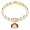 Colgante Idyllia de cortes variados, mariquita, rojo, chapado en tono dorado Colgante Idyllia de cortes variados, mariquita, rojo, chapado en tono dorado