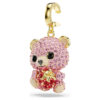 Colgante Idyllia de cortes variados, osito, rosa, chapado en tono dorado Colgante Idyllia de cortes variados, osito, rosa, chapado en tono dorado