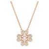 Colgante Idyllia «Trébol», blanco, chapado en tono oro rosa Colgante Idyllia «Trébol», blanco, chapado en tono oro rosa