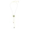 Colgante Idyllia Y con cortes variados, flor, multicolor, chapado en tono dorado Colgante Idyllia Y con cortes variados, flor, multicolor, chapado en tono dorado
