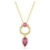 Colgante Mesmera con cortes variados, rojo, chapado en tono dorado Colgante Mesmera con cortes variados, rojo, chapado en tono dorado