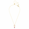 Colgante Mesmera con cortes variados, rojo, chapado en tono dorado Colgante Mesmera con cortes variados, rojo, chapado en tono dorado