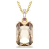 Colgante Millenia con corte octogonal, color caramelo, chapado en tono dorado Colgante Millenia con corte octogonal, color caramelo, chapado en tono dorado