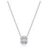 Colgante octogonal con diamantes cultivados en laboratorio, 0,5 ct en total, forma octogonal, oro blanco de 14K Colgante octogonal con diamantes cultivados en laboratorio, 0,5 ct en total, forma octogonal, oro blanco de 14K