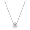 Colgante octogonal con diamantes cultivados en laboratorio, 0,5 ct en total, forma octogonal, oro blanco de 14K Colgante octogonal con diamantes cultivados en laboratorio, 0,5 ct en total, forma octogonal, oro blanco de 14K
