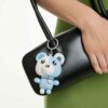 Colgante para bolso con osito, azul, chapado en rodio Colgante para bolso con osito, azul, chapado en rodio