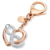 Colgante para bolso «Infinity» con símbolo del infinito y corazón, blanco, acabado en metales mixtos Colgante para bolso «Infinity» con símbolo del infinito y corazón, blanco, acabado en metales mixtos