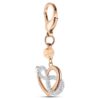 Colgante para bolso «Infinity» con símbolo del infinito y corazón, blanco, acabado en metales mixtos Colgante para bolso «Infinity» con símbolo del infinito y corazón, blanco, acabado en metales mixtos