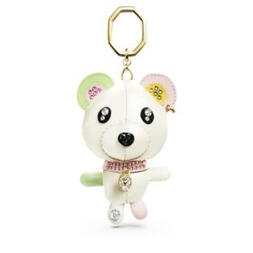 Colgante para bolso «Teddy Bear», multicolor, chapado en tono dorado