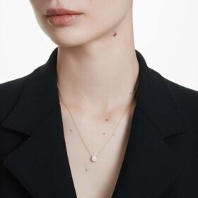 Colgante solitario «Eternity» con diamantes cultivados en laboratorio, 1 Ct en total, forma redonda, oro amarillo de 14K