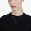Colgante solitario «Eternity» con diamantes cultivados en laboratorio (2 ct en total), forma redonda, oro blanco de 14K Colgante solitario «Eternity» con diamantes cultivados en laboratorio (2 ct en total), forma redonda, oro blanco de 14K