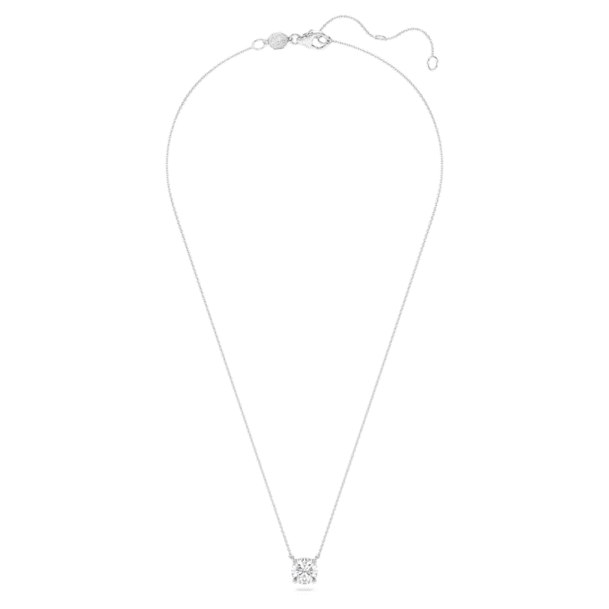 Colgante solitario «Eternity» con diamantes cultivados en laboratorio (2 ct en total), forma redonda, oro blanco de 14K Colgante solitario «Eternity» con diamantes cultivados en laboratorio (2 ct en total), forma redonda, oro blanco de 14K