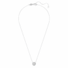 Colgante solitario «Eternity Halo» con diamantes cultivados en laboratorio, 1 Ct Tw, forma redonda, oro blanco de 14K Colgante solitario «Eternity Halo» con diamantes cultivados en laboratorio, 1 Ct Tw, forma redonda, oro blanco de 14K