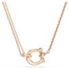 Colgante Symbolica con pavé, herradura, blanco, chapado en tono oro rosa Colgante Symbolica con pavé, herradura, blanco, chapado en tono oro rosa