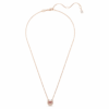 Colgante Symbolica de corte redondo, pavé, herradura, rojo, chapado en oro rosa Colgante Symbolica de corte redondo, pavé, herradura, rojo, chapado en oro rosa