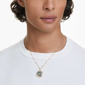 Colgante Symbolica «Ojo del mal», mediano, multicolor, chapado en tono dorado