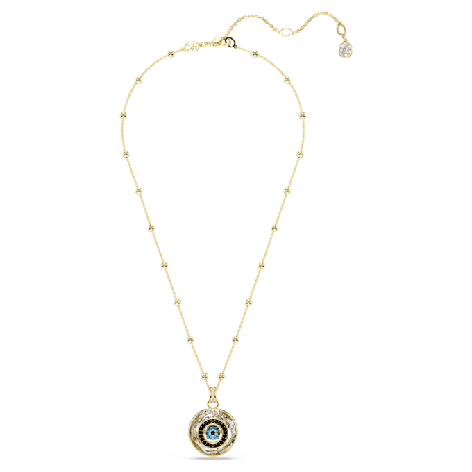 Colgante Symbolica «Ojo del mal», mediano, multicolor, chapado en tono dorado Colgante Symbolica «Ojo del mal», mediano, multicolor, chapado en tono dorado