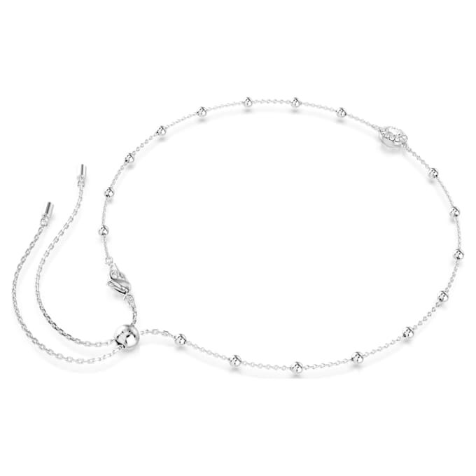 Colgante «Una Angelic» de corte redondo, motivos a doble cara, blanco, chapado en rodio Colgante «Una Angelic» de corte redondo, motivos a doble cara, blanco, chapado en rodio