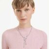 Collar Ariana Grande X Swarovski con cortes variados, libélula, multicolor, chapado en rodio Collar Ariana Grande X Swarovski con cortes variados, libélula, multicolor, chapado en rodio