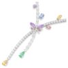 Collar Ariana Grande X Swarovski con cortes variados, libélula, multicolor, chapado en rodio Collar Ariana Grande X Swarovski con cortes variados, libélula, multicolor, chapado en rodio