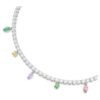Collar Ariana Grande x Swarovski con cortes variados, multicolor, chapado en rodio