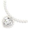 Collar Ariana Grande X Swarovski con perla de cristal, corte en forma de corazón, corazón, blanco, chapado en rodio Collar Ariana Grande X Swarovski con perla de cristal, corte en forma de corazón, corazón, blanco, chapado en rodio