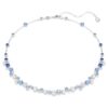 Collar Constella con cortes variados, azul, chapado en rodio Collar Constella con cortes variados, azul, chapado en rodio