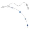 Collar Constella con cortes variados, azul, chapado en rodio Collar Constella con cortes variados, azul, chapado en rodio
