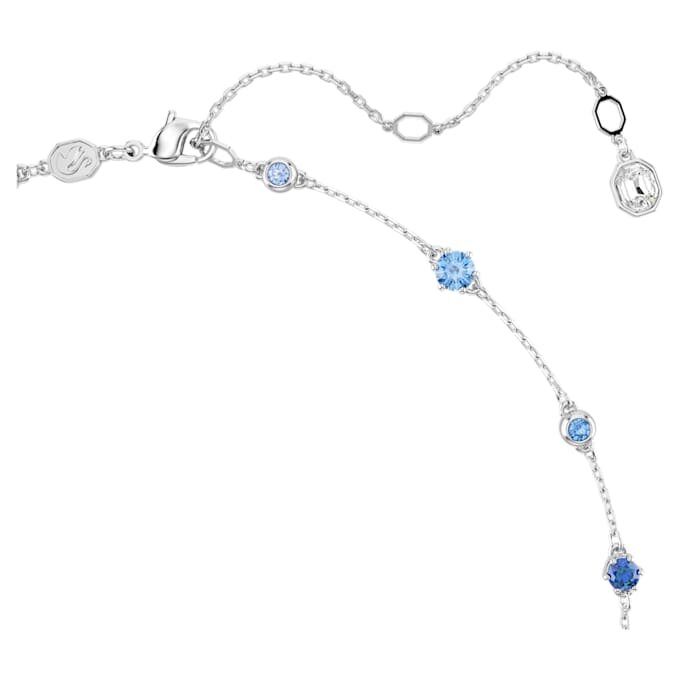 Collar Constella con cortes variados, azul, chapado en rodio Collar Constella con cortes variados, azul, chapado en rodio