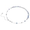 Collar Constella con cortes variados, azul, chapado en rodio Collar Constella con cortes variados, azul, chapado en rodio