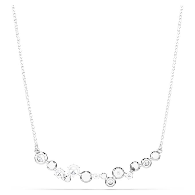 Collar Constella con cortes variados, blanco, chapado en rodio Collar Constella con cortes variados, blanco, chapado en rodio