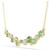 Collar Constella con cortes variados, verde, chapado en tono dorado Collar Constella con cortes variados, verde, chapado en tono dorado